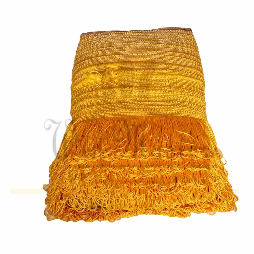 Mylar gold Thread fringe fringe for flag thread lace & fringe
