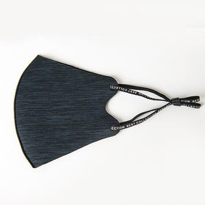 Mascarilla facial reutilizable de algodón, Impresión de moda lavable personalizada, color negro, entrega rápida - Product Image 3