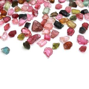 Gema Natural de turmalina para hacer joyas, Gema multicolor suelta, turmalina, mezcla de colores - Product Image 2