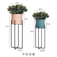Maceta de Hierro para Flores Artificiales - Florero Duradero y Ecológico para el Hogar y el Jardín