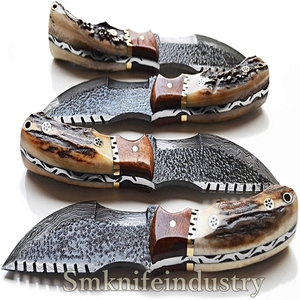 Chasse à La main Tracker Couteau Poignée De Cerf Belle Tracker couteau avec gaine en cuir (smk1991) - Product Image 5