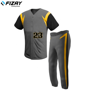 2022 nuevo diseño de uniforme de béisbol transpirable para hombres de alta calidad al por mayor por FIZAY ENTERPRISES - Product Image 4