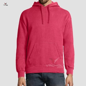 เสื้อฮู้ดขนแกะสไตล์สตรีทสำหรับผู้ชายผ้าคอตตอน100% ลายปักสีพื้นผ้าฟลีซถักขนาดใหญ่พิเศษ - Product Image 1