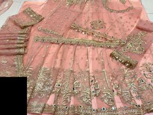 ชุดเดรสยาวผ้าเน็ตปักลายอินเดีย-ปากีสถาน ขายดีปี 2021 ผ้าไหมวิสโคสผสมเรยอน ซัลวาร์ คามีซ ล่าสุด ปักลายอย่างหนัก - Product Image 6