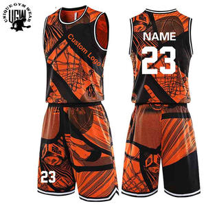 Uniforme de basket-ball pour hommes adultes avec logo personnalisé sur le devant, 100% polyester, séchage rapide, respirant, taille plus, sans manches, fermeture à cordon - Product Image 2