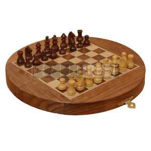Juego de Ajedrez Internacional de Madera, Decoración para Mesa |   Juego de Mesa Estratégico Ideal para Viajes, para Niños y Adultos - Product Image 1