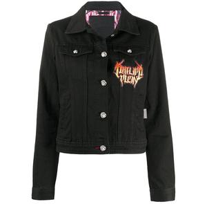 Veste en jean style baseball pour femmes Logo personnalisé Vêtements d'hiver Veste en jean tendance et durable pour la mode décontractée et quotidienne - Product Image 5