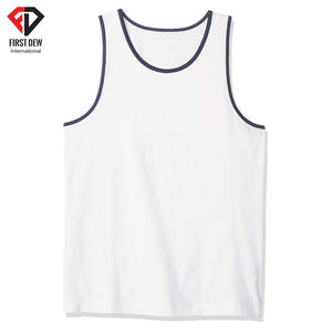 ปากีสถานทำผ้าฝ้าย60% โพลีเอสเตอร์40% ที่มีคุณภาพสูงผ้าสไตล์ใหม่ราคาถูกธรรมดาที่ว่างเปล่าขายส่งที่กำหนดเองระเหิดถังด้านบนผู้ชาย - Product Image 6