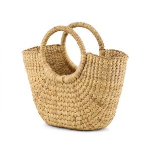 ขายร้อน100% ธรรมชาติผักตบชวากระเป๋าถือสี่เหลี่ยมสำหรับผู้หญิงที่มีราคาที่ดีที่สุด - Product Image 3