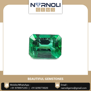 Esmeralda verde octogonal de corte escalonado, gema suelta, piedra de cristal de beryl natural facetada para engaste de anillos y colgantes finos, suministro al por mayor - Product Image 6