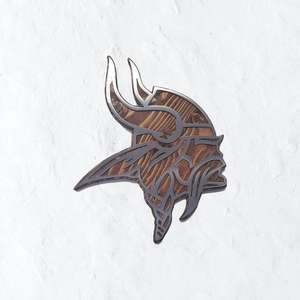 Decorazione della parete del derma Vikings <span class=keywords><strong>2022</strong></span> nuovo segno di metallo in legno rustico sport Home Bar Wall Art Viking Head Football Wall Decor - Product Image 6