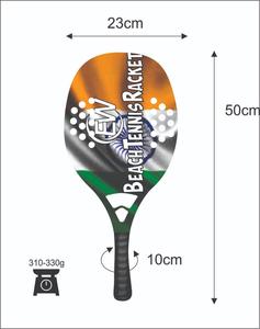 Raquetas de Tenis de Playa Personalizadas, Raqueta de Carbono y Vidrio con Logotipos y Combinaciones de Colores, Peso 310-330g, Longitud 50cm - Product Image 3