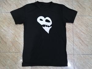 Promotion du fabricant T-shirt à col rond en tissu tricoté noir impression par sublimation couleur vente en gros - Product Image 2