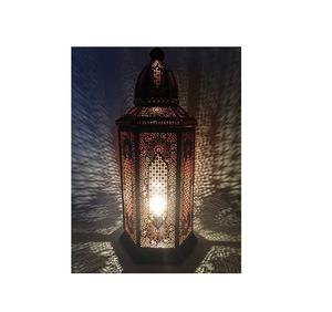 Nouvelle lanterne en métal gravé marocaine de meilleure qualité faite à la main pour la décoration intérieure et extérieure de la maison pour Noël - Product Image 5