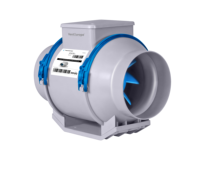 VENTEUROPE VE-MMF Inline-Hochdruck-Mischstrom-Rohrventilator, geräuscharmer Abluftventilator aus Kunststoff für Hydroponik-Zuchtzelte und Gewächshäuser, OEM