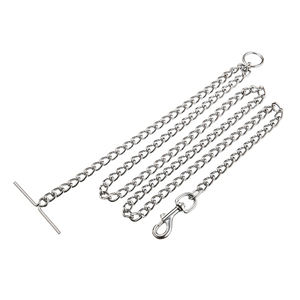 Ensemble de laisse pour animaux de compagnie à chaîne d'attache de Style classique solide à maillons torsadés en fer robuste de haute qualité pour une utilisation en extérieur et les grands chiens - Product Image 1