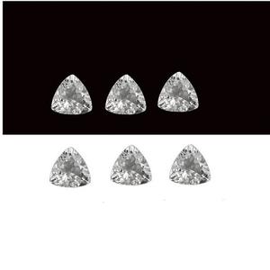 Topaze blanche naturelle de 4mm trillion de coupe lâche prix de gros semi-précieux pierre précieuse fabricant boutique en ligne fournisseur régulier maintenant - Product Image 1