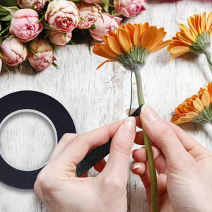 7 Colors Plastic Floral Tape Single Side 12mm X 20Yard Stretchable for Craft Supply DIY Projects Flower Arrangement Waterproof - Product Image 5
