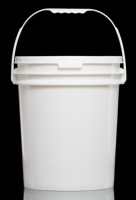Seau rond général en plastique de 18 à 19 litres, bidon en plastique de 0430, peinture TW rectangulaire de 52 litres, bac en plastique empilable noir PRO-DESIGN