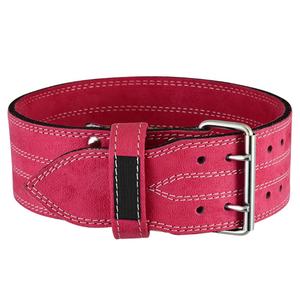 Cinturón de levantamiento de pesas de liberación rápida rosa de 10mm para mujer, cinturón de levantamiento de pesas de doble punta personalizado, cinturón de cuero ajustable para levantamiento de pesas - Product Image 2