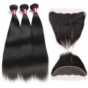 Competitively Priced 4*4 Inches Natural Straight Vietnamese Raw Human Hair <b>Wig</b> Lace Closure Bundle Weft Dyed <b>Braiding</b> Hair - Product Image 2