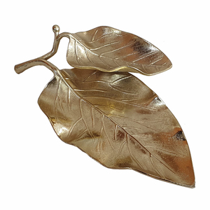 Plateaux en métal avec belle feuille, 10 pièces, plateau en aluminium de haute qualité estampage du métal, plateaux de service pour Restaurant - Product Image 6