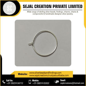 Fourniture directe d'usine en forme de rein oreille fil boucle d'oreille crochets pour femmes vendeur indien fournisseur résultats de bijoux composants INDIEN - Product Image 3