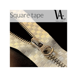 Glissière et ruban avec Logo personnalisé, dents métalliques argentées brillantes, ouvertes/fermeture éclair métallique - Product Image 5