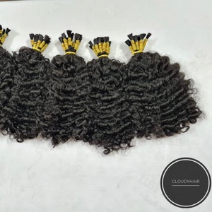 Artículo caliente de CloudyHair empresa/Color Natural birmano rizado/sin enredo sin derramamiento - Product Image 2