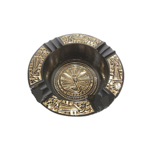 Unique Design Solid Brass Ashtray Top Quality Customized Size Shape Ashtray From Best Exporter In India - Product Image 6