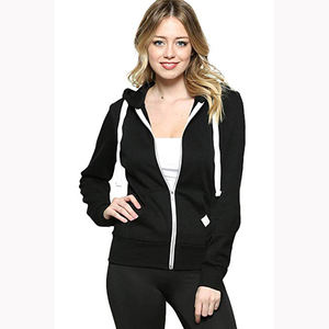 เสื้อมีฮู้ดมีซิปสำหรับผู้หญิงเสื้อมีฮู้ดมีดีไซน์ตามสั่งสำหรับฤดูหนาว - Product Image 5