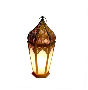 Farol decorativo de metal/marroquí, hecho a mano, para decoraciones de boda y festivales, novedad - Product Image 6