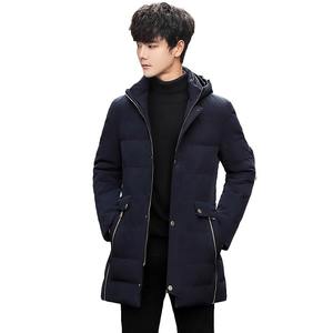 Manteau d'hiver personnalisé pour hommes style de la rue Veste bouffante portable pour les sports de plein air Veste en duvet longue de bonne qualité pour plus de chaleur - Product Image 1
