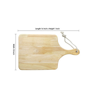 Tabla de cortar de madera natural para comida y pizza, utensilios de cocina, tabla de cubiertos para carbonizar ingredientes - Product Image 2