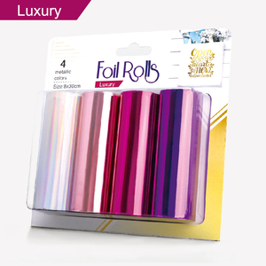 Rouleau de papier aluminium à transfert facile, multicolore, effet de gaufrage, pour le bricolage - Product Image 4