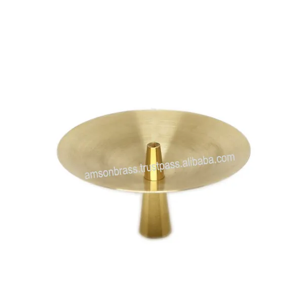 Brass Incense Holder Metal Brass Cone Shaped Incense Burner with Ash Catcher