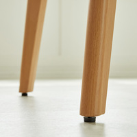 Ensemble de table à manger en bois simple et moderne de style nordique avec hauteur réglable pour la cuisine et l'ameublement de la maison