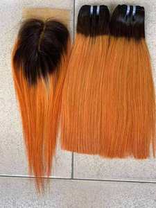 Meilleure Qualité 9A Grade Remy Vietnamien Vierge Cheveux Bruts Ombre Balayage Wefted Extensions Perruques Bundle Double Wefted Vietnam - Product Image 5