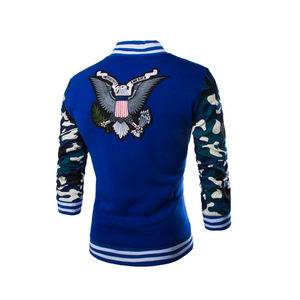 Chaqueta de bombardero universitaria con bordado exquisito para hombre de estilo personalizado, chaqueta ecuestre larga impermeable de talla grande, nueva condición - Product Image 6