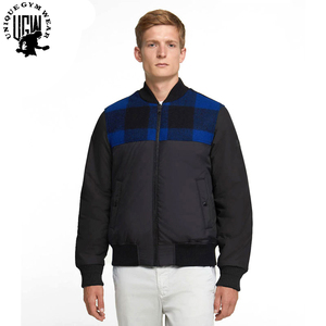 UNIQUE GYM WEAR Men's Windproof Waterproof Slim Fit Stand Bomber <b>Jacket</b>-Lightweight <b>Running</b> Breathable Eco-Friendly <b>Winter</b> Front - Product Image 4