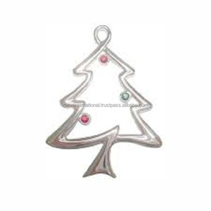 Elegantes adornos de árbol de Navidad martillados chapados en oro, decoraciones colgantes de temporada de vacaciones - Product Image 3