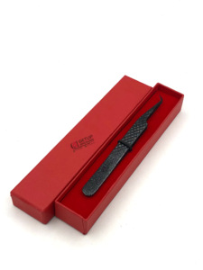 Nouveau Vente en Gros 45 Degrés Noir Plasma Paillettes Finition Acier Inoxydable Extension de Cils Pince à Épiler Logo Personnalisé Instrument de Beauté - Product Image 6