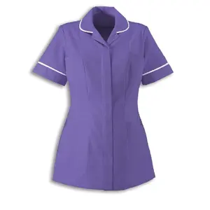 New fashion hospital nurse uniforms high quality 100% Organic Cotton GOTS Certified nurse uniform dress