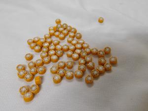 Cuentas de cristal de Chevron amarillas en forma de disco hechas a medida en tamaño 6 mm adecuadas para diseñadores de joyas y tiendas de cuentas - Product Image 4