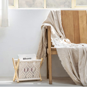 ชั้นวางนิตยสารแบบพับได้ทำด้วยมือสร้างสรรค์สไตล์โบโฮสำหรับใช้ในอาคารโรงแรมและห้องน้ำขายส่ง - Product Image 3