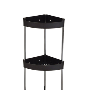 4-tier Iron & PP Multifunction Standing Type Corner <b>Storage</b> <b>Rack</b> - Product Image 2