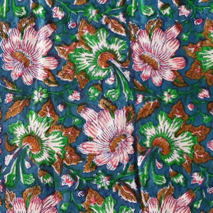 Top Quality Contrast Color 100 % Cotton Fabric Beautiful Jaipuri Hand Block Print Fabric by Yard Fabric for Home Textiles - Product Image 2