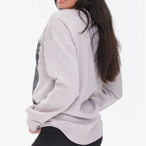 Sudadera Moderna OEM con Impresión Digital en Colores Vivos para Mujer, Personalizada para Uso Casual, 100% Algodón - Product Image 3