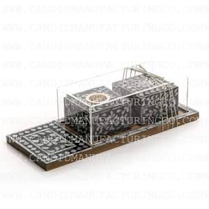 2025 Mabkhara burner Arabic Handmade Resin <b>Incense</b> Burner Ramadan Bakhoor Burner Madkhan Serving Tray Cheap Price - Product Image 6