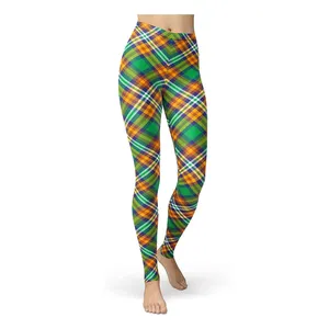 กางเกงโยคะมัดย้อมเอวสูงสำหรับผู้หญิงเลกกิ้งแบบไล่ระดับสีเหมาะสำหรับฟิตเนสและยิม - Product Image 1